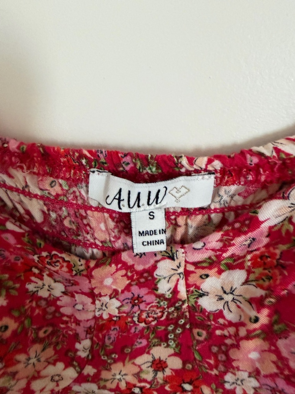AUW Red and White Floral Sundress - Picture 5 of 5